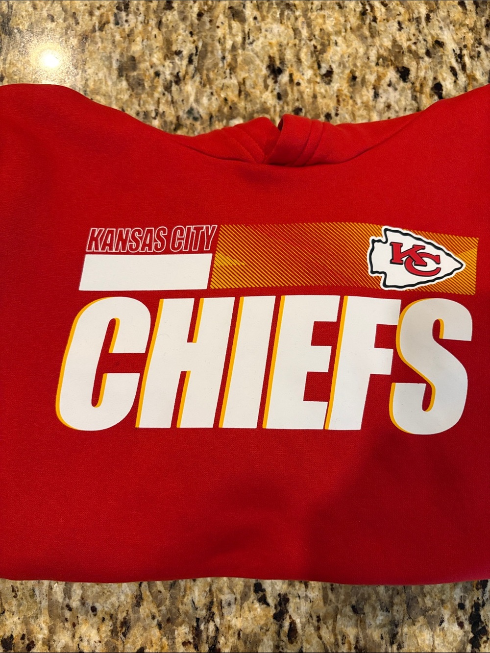 Nike Red Kansas City Chiefs Youth Hoodie with Bold Team Graphic